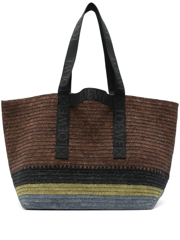  Loewe Loewe Fold Rafia Tote Bag 