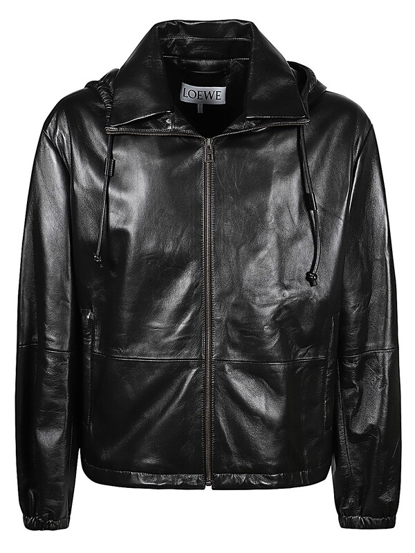  Loewe Loewe Leather Hooded Jacket 