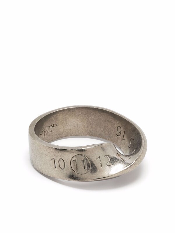  Maison Margiela Maison Margiela Logo Twisted Number Ring 