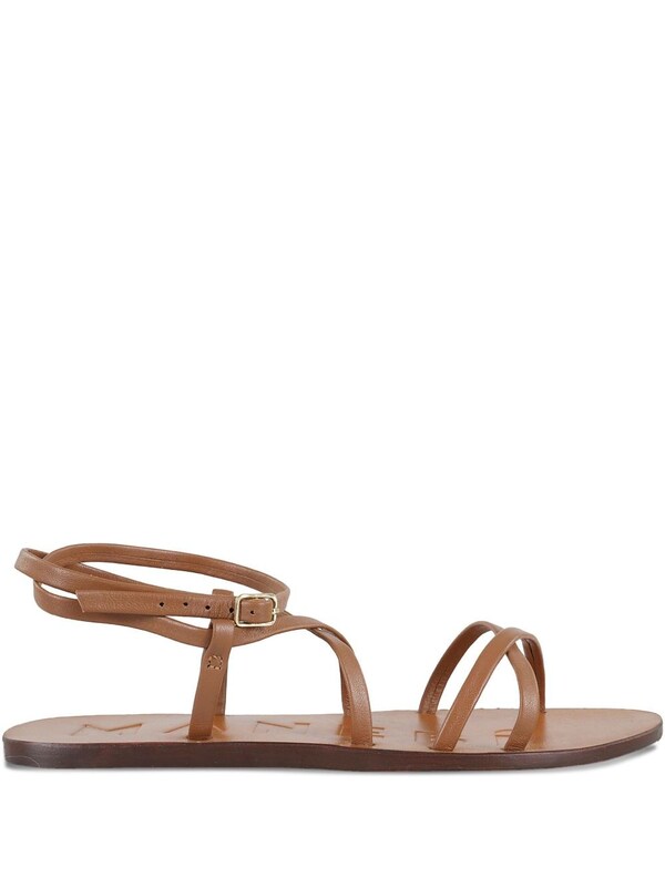  Manebi Manebi Leather Flat Sandals 