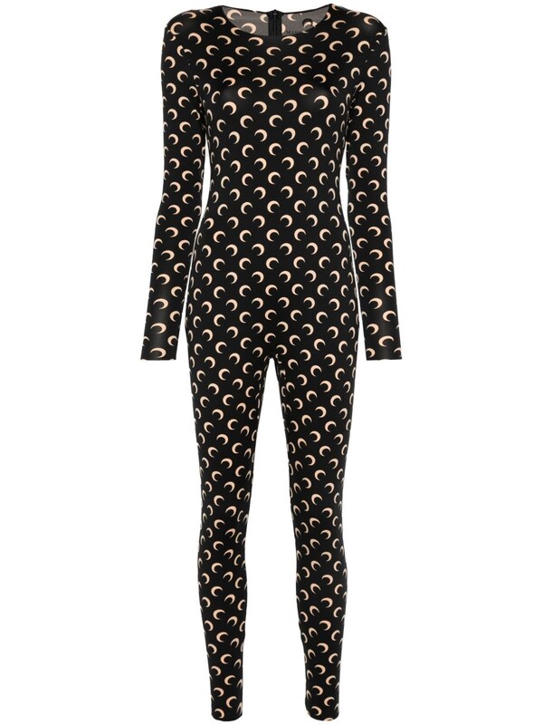  Marine Serre Marine Serre Moon Printed Catsuit 