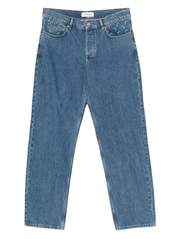  Marine Serre Marine Serre Straight Leg Denim Jeans 