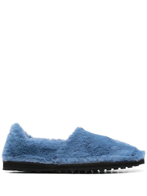  Marni Marni Faux Fur Slip-on Loafers 