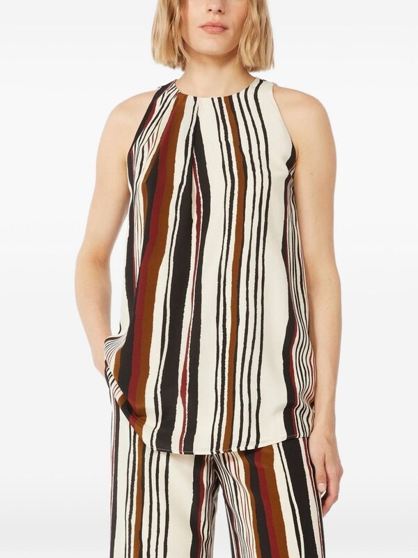 Max Mara Max Mara Striped Silk Top 
