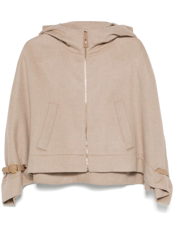  Max Mara Max Mara Wool Hooded Cape 