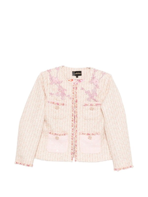  Minime Paris Minime Paris Cotton Blend Crewneck Jacket 