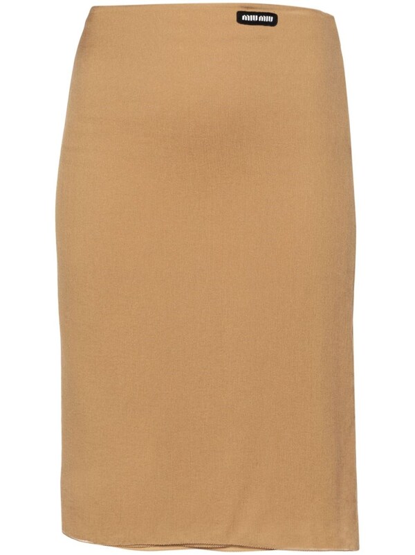  Miu Miu Miu Miu Chiffon Midi Skirt 