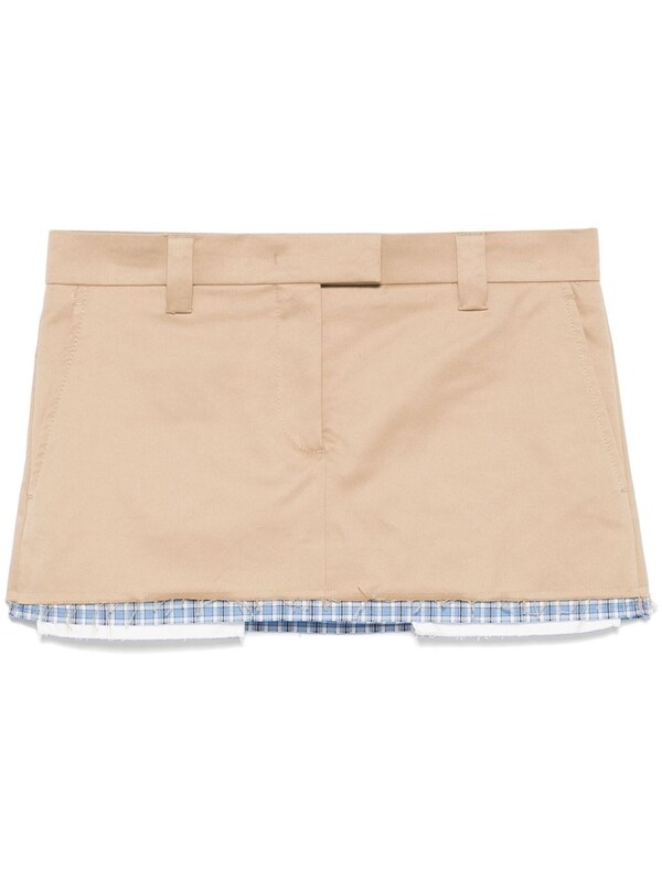  Miu Miu Miu Miu Cotton Mini Skirt 