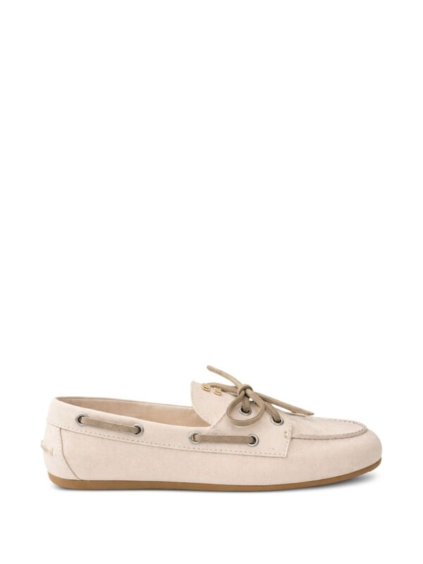  Miu Miu Miu Miu Deck Canvas Loafers 