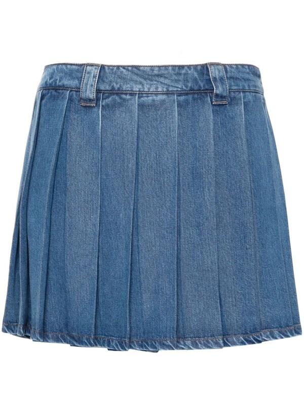  Miu Miu Miu Miu Denim Mini Skirt 