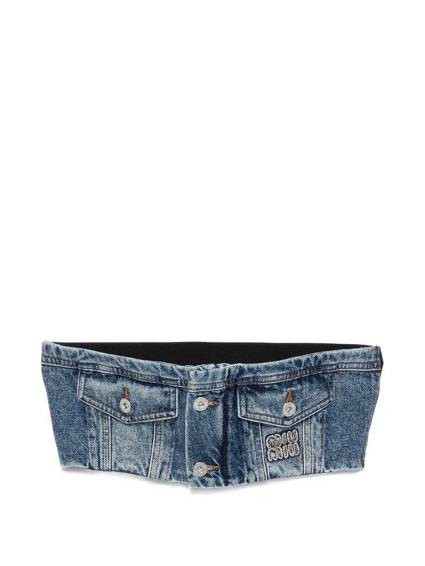  Miu Miu Miu Miu Denim Top 