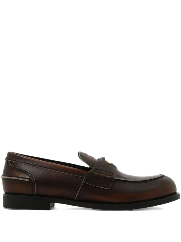  Miu Miu Miu Miu Leather Loafers 