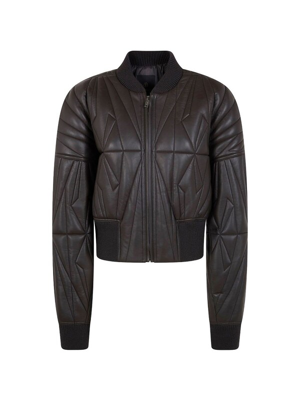  Moncler + Rick Owens Moncler + Rick Owens Leather Bomber Jacket 
