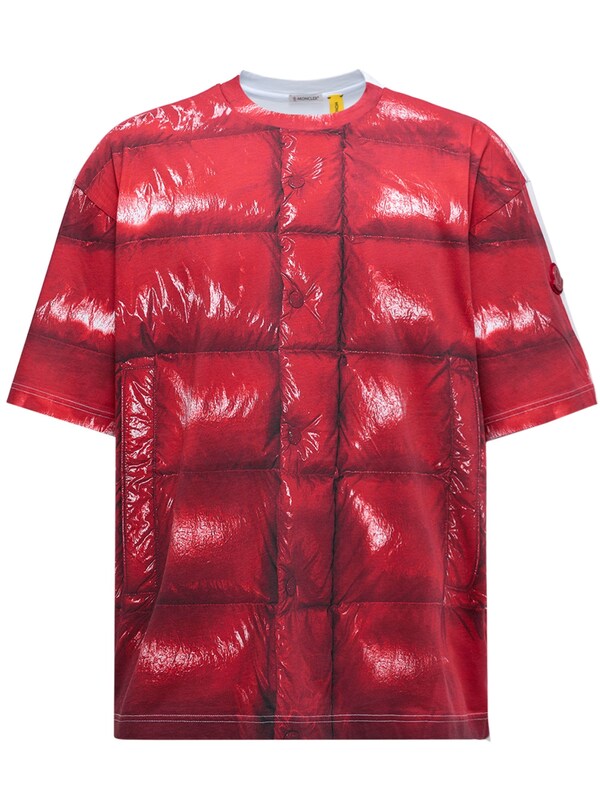  Moncler X Asap Rocky Moncler X Asap Rocky Short Sleeve Front Paddet T-shirt 