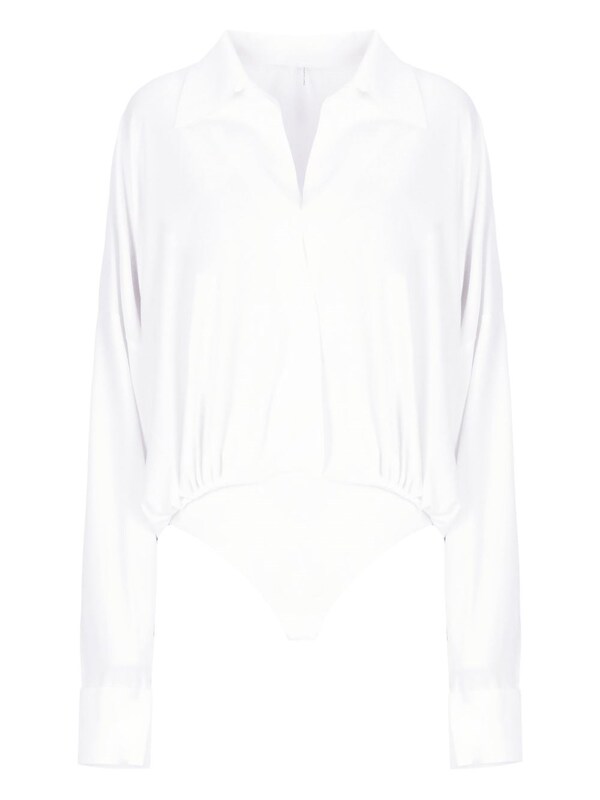  Norma Kamali Norma Kamali Oversized Shirt Bodysuit 