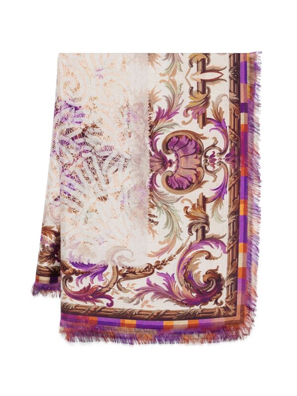  Pierre Louis Mascia Pierre Louis Mascia Printed Silk Stole 