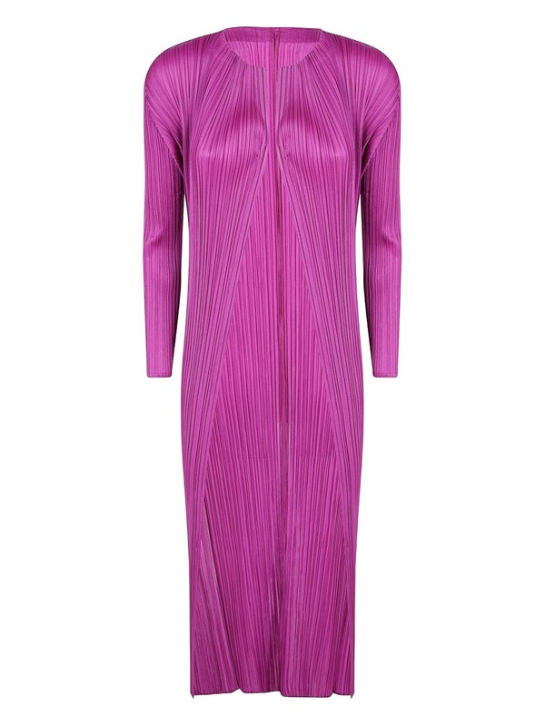  Pleats Please Issey Miyake Pleats Please Issey Miyake Pleated Long Cardigan 