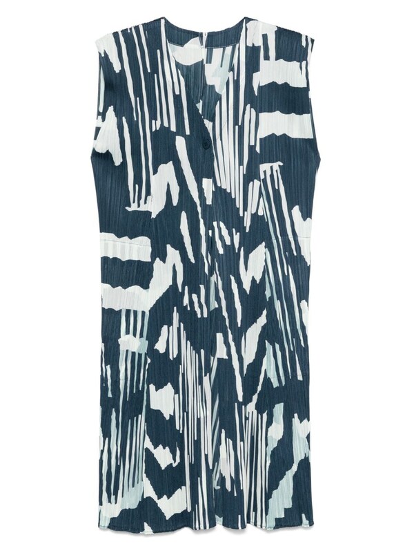  Pleats Please Issey Miyake Pleats Please Issey Miyake Printed Pleated Vest 