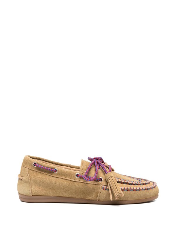  Posa Posa Leather Boat Loafers 