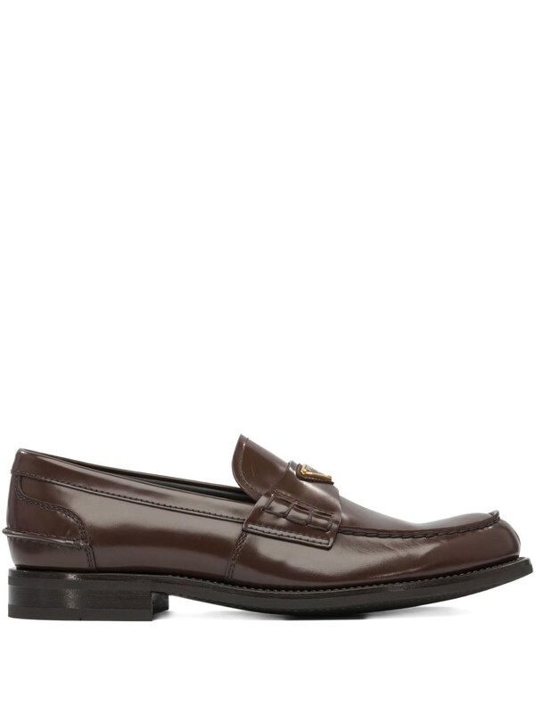  Prada Prada Leather Loafers 