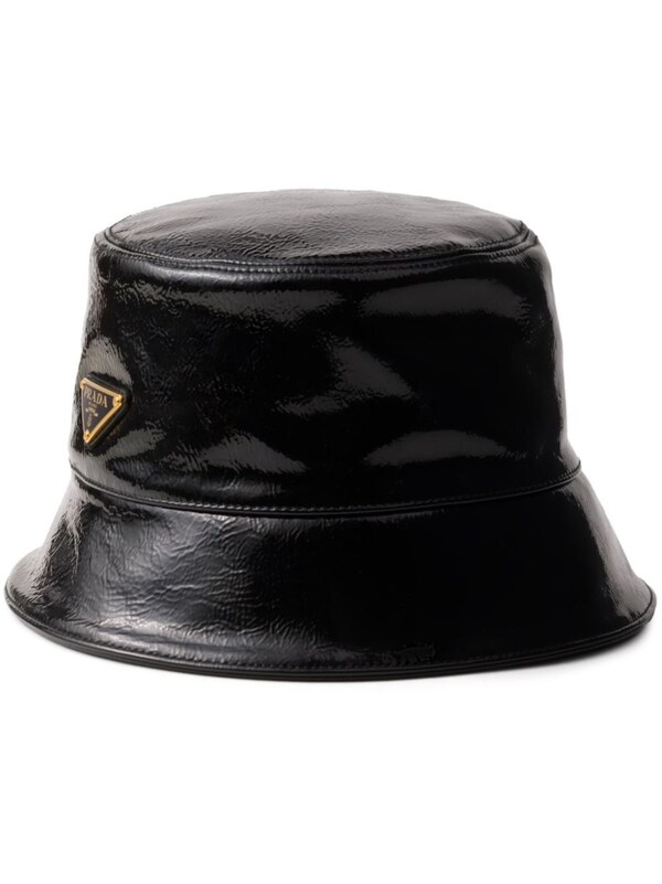 Prada Prada Patent Leather Bucket Hat 