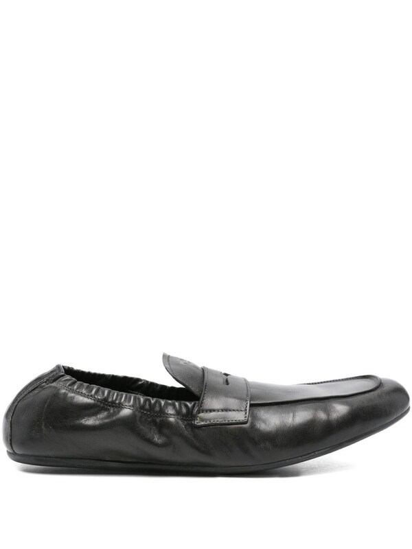  Prada Prada Shuffle Leather Loafers 