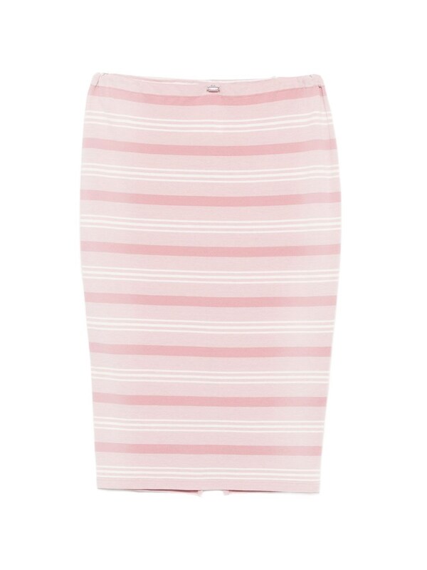  Prada Prada Striped Cotton Skirt 