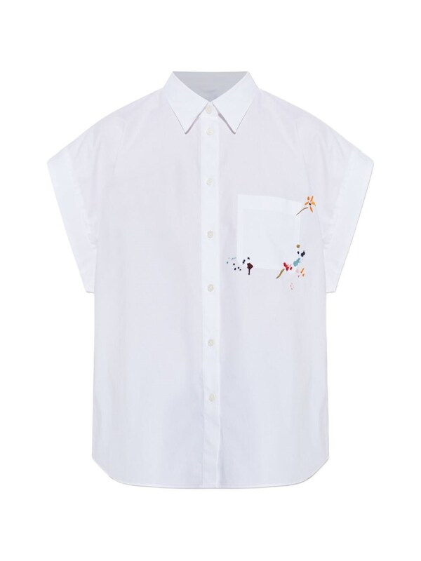  Ps Paul Smith Ps Paul Smith Embroidered Cotton Shirt 