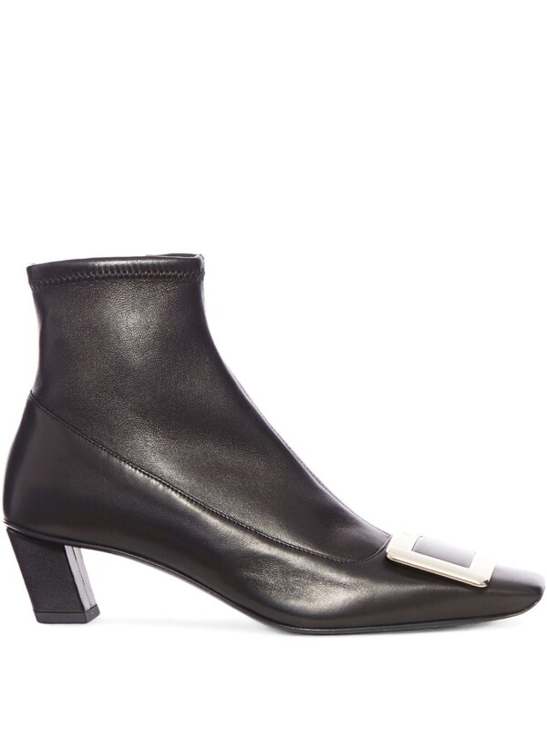  Roger Vivier Roger Vivier Belle Vivier Leather Boots 