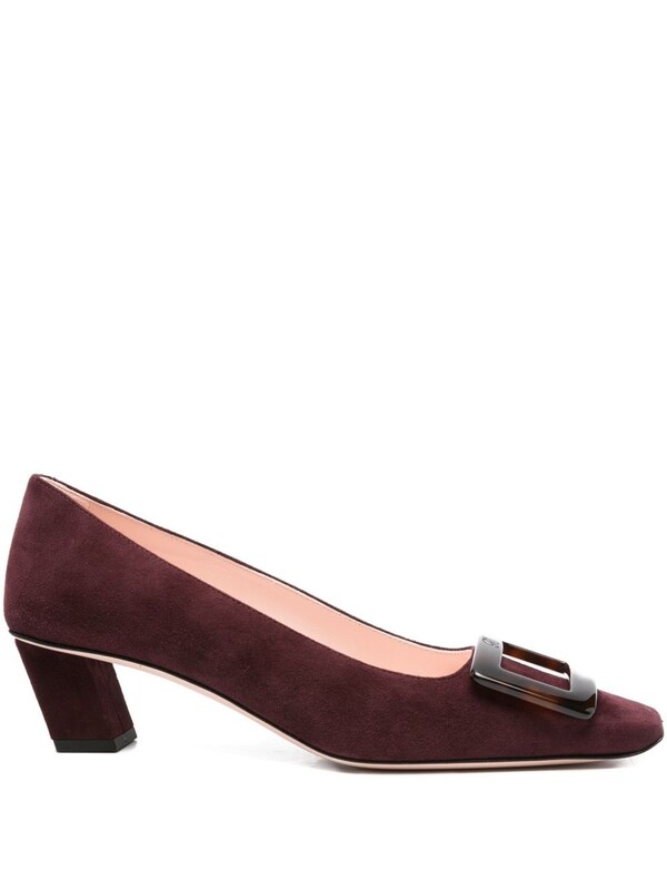  Roger Vivier Roger Vivier Belle Vivier Turtle Leather Pumps 