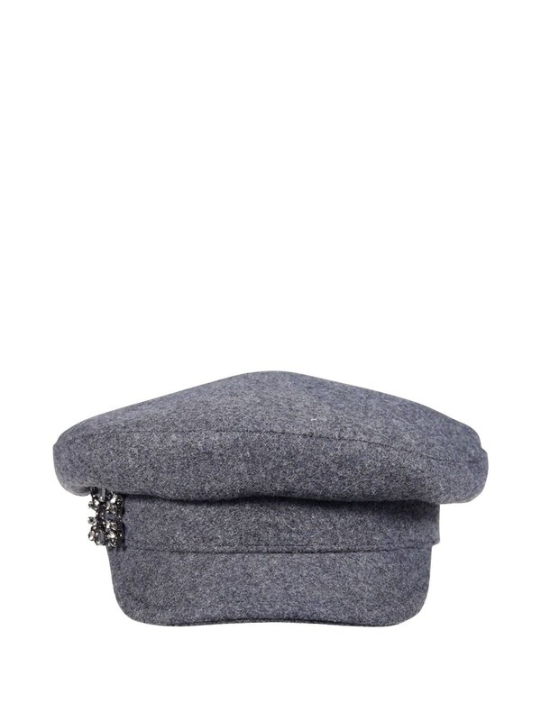 Roger Vivier Roger Vivier Rv Broche Wool Sailor Hat 