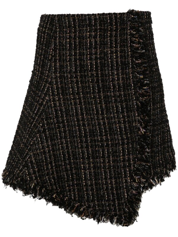  Sacai Sacai Tweed Wool Mini Skirt 