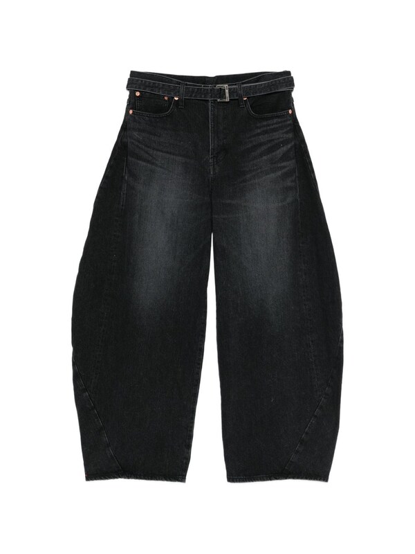  Sacai Sacai Wide-leg Denim Jeans 