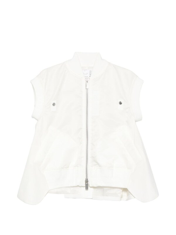  Sacai Sacai Wool And Nylon Vest 