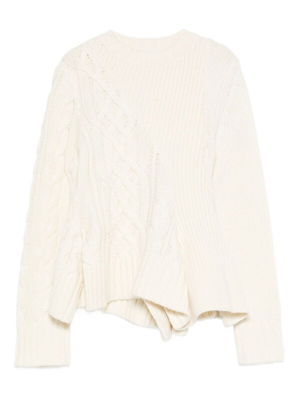  Sacai Sacai Wool Crewneck Sweater 