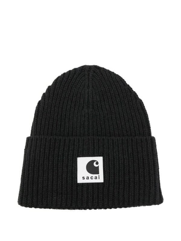 Sacai X Carhartt Wip Sacai X Carhartt Wip Logo Wool Beanie 