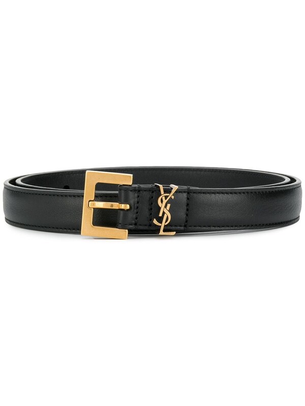  Saint Laurent Saint Laurent Cassandre Leather Belt 