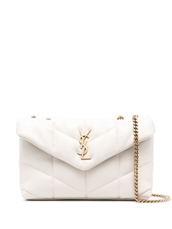  Saint Laurent Saint Laurent Puffer Toy Mini Leather Shoulder Bag 