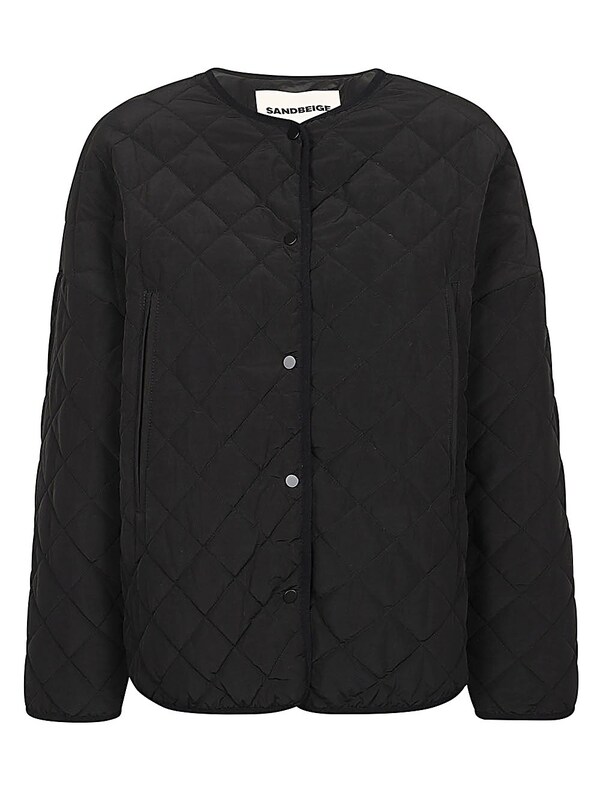  Sandbeige Sandbeige Nylon Quilted Jacket 