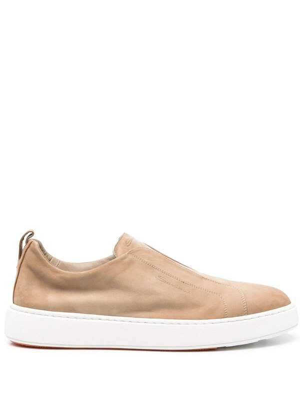  Santoni Santoni Nubuck Slip-on Sneakers 