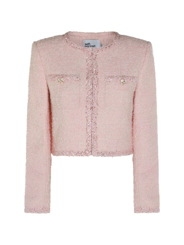  Self Portrait Self Portrait Bouclé Short Jacket 