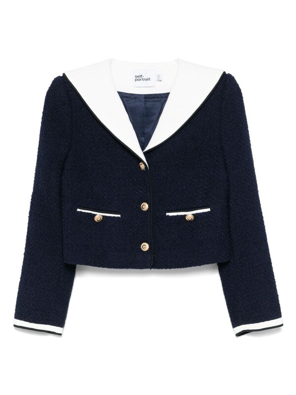  Self Portrait Self Portrait Bouclé Short Jacket 