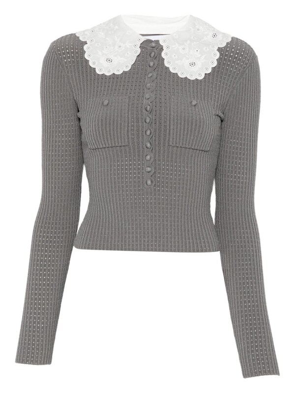  Self Portrait Self Portrait Collar-detail Sweater 