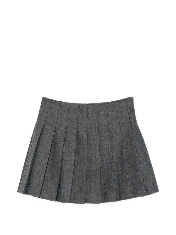  Self Portrait Self Portrait Wool Pleated Mini Skirt 