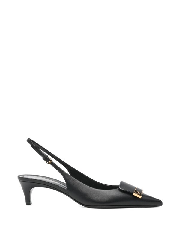  Sergio Rossi Sergio Rossi Leather Slingback Pumps 