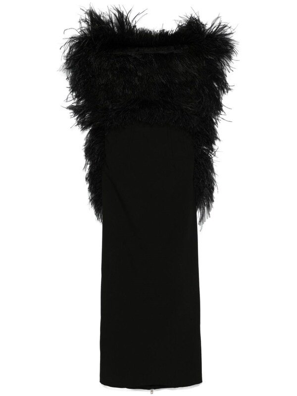  Sportmax Sportmax Feathered Midi Dress 