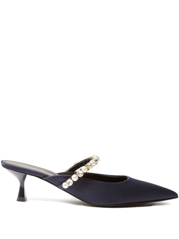  Stella Mccartney Stella Mccartney Elsa Pearl And Crystal Mules 