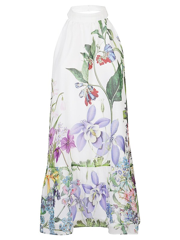  St.piece Of London St.piece Of London Bonnie Printed Silk Dress 