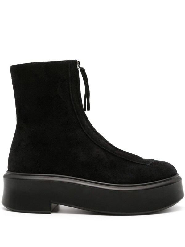  The Row The Row Zipped Leather Boots 