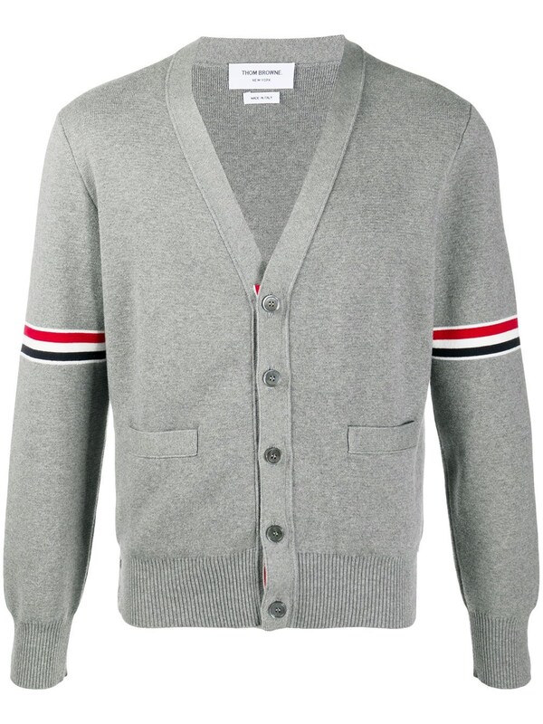  Thom Browne Thom Browne Rwb Cotton Cardigan 